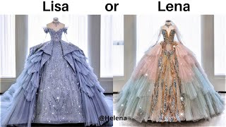 LISA OR LENA 💗  FANCY DRESSES amp ACCESSORIES amp JEWELRY  helena035 [upl. by Cinnamon]