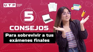 5 CONSEJOS PARA SOBREVIVIR A TUS EXÁMENES FINALES [upl. by Halfon]