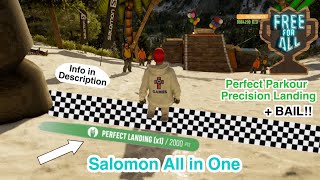 Perfect Parkour Precision Landing Precise  Finish Line • Salomon All in One • FFA Riders Republic [upl. by Lindie271]