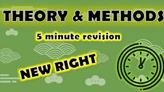 Sociology ⏱ 5 minute revision ⏱– THEORY amp METHODS  NEW RIGHT  PURE THEORY Paper 1 amp Paper 3 [upl. by Sheree]