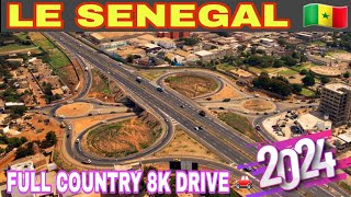 Dakar Senegal Has Changed 2024  8K Drive Through Senegal Exploring Dakar Fatick Kaolack and Beyond [upl. by Kariv]