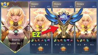 WHEN GLOBAL BEATRIX PLAY ON MCL WITH HYPER BUILD TOTALLY 1 SHOT😱must try [upl. by Adyam]