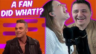 ROBBIE WILLIAMS TELLS THE WILDEST STORY EVER on The Graham Norton Show 🤯 REACTION [upl. by Whitebook]