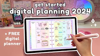 How to Plan on your iPad or Samsung Tablet ✏️✨  FREE Digital Planner 2024 💗 Digital Planning [upl. by Assed]