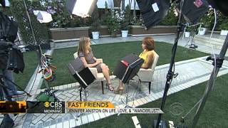 CBS This Morning  Jennifer Aniston on life love and quotWanderlustquot [upl. by Dnomhcir]