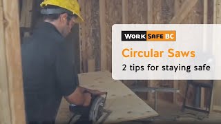 Circular Saw Kickback  WorkSafeBC [upl. by Goff]