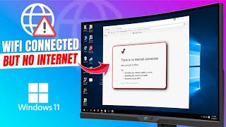 How to Fix WiFi Connected on LaptopPC But No Internet  Windows 1011 [upl. by Ecahc]