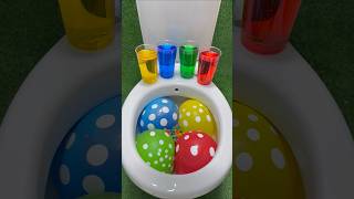 ASMR Toilet vs Rainbow Balloons Coca cola Fanta and Mentos in the Toilet [upl. by Gertrud]