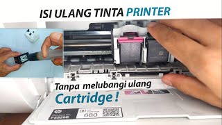 isi ulang TINTA PRINTER HP Deskjet 2135 caranya mudah ❕❕ [upl. by Zel]