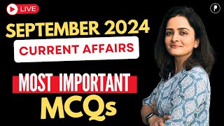 September 2024 Monthly Current Affairs by Parcham Classes  Current Affairs Revision by Richa Ma’am [upl. by Annayat]