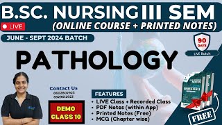 DEMO CLASS 10 I BSc NURSING 3RD SEM  PATHOLOGY IN HINDI  BSc NURSING 2024  pathology bsc nursing [upl. by Randie]