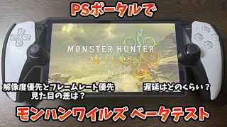 PSポータルでモンハンワイルズ ベータテストを遊んでみた [upl. by Lehpar]