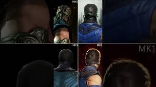 SubZero MK1 vs MK11 vs MKX vs MK9  Character Models Comparison [upl. by Notsob]