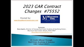 2023 GAR Contract Changes  CE Class  12722 NewGARcontracts [upl. by Jehiel]