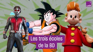 BD francobelge comics nordaméricains mangas japonais  les trois continents de la bande dessinée [upl. by Rramed]