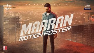 Maaran Motion Poster  Dhanush  Karthick Naren  GV Prakash  Sathya Jyothi Films [upl. by Scrogan]