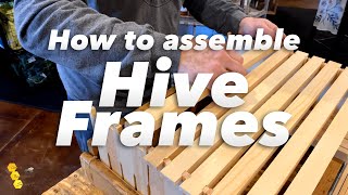 📖 How to Assemble 10 hive frames quickly using a framebuilding jig Step by step tutorial 🐝 [upl. by Lena221]