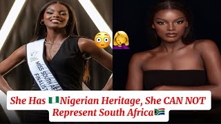 South Africans Move to Remove Miss SA Contestant Because of Her Nigerian Heritage😳 [upl. by Brocklin]