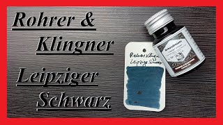 Rohrer amp Klingner Leipziger Schwarz  Review Deutsch [upl. by Niamor]