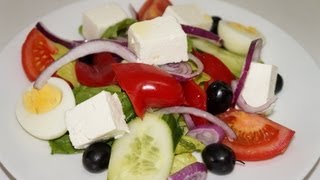 Recette de la salade grecque [upl. by Atekin465]