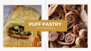 Puff Pastry Easy amp Quick Recipes  Puff Pastry Party Snacks  Vegetable Puffs Recipe Puff Dessert [upl. by Aved805]