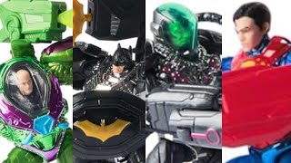 New Dc Comics Spinmaster Metal Force Figures revealed 4 pack Batman Superman Lex Luthor Brainiac [upl. by Nakashima]