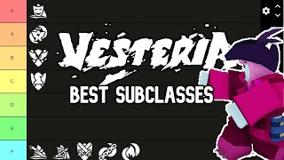 Vesteria 2023 Class tier list [upl. by Irena]