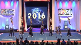 Cheer Athletics Wildcats Worlds 2016 With Music [upl. by Ahsenod]