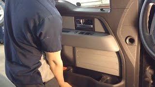 20092014 Ford F150 Front Door Speaker Replacement Door Panel Removal Procedure [upl. by Yendirb]