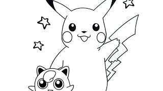 Coloring Pikachu Pokémon Coloring Page  Art Markers [upl. by Krefetz708]