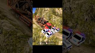 Spin Tire Mud Benz truck Game Animation Engineering Machinery part 48 shortsviral [upl. by Itak]