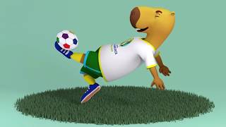 Mascote da Copa América 2019 Capivara [upl. by Ainegul]