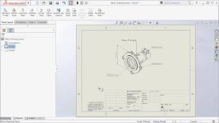 Mirror Drawing Views SOLIDWORKS 2017 [upl. by Ettolrahc876]