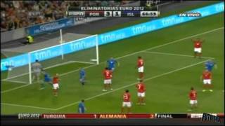 Portugal vs Iceland 53 Euro 2012 Qualifiers 071011 All Goals [upl. by Towers673]