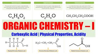 43 Carboxylic Acid Physical Properties and Acidity  Organic Chemistry 01  BPharm 2nd Semester [upl. by Langan248]