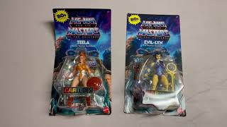 Jamies Product ReviewsMasters Of The Universe Origins  Cartoon Collection Teela amp EvilLyn [upl. by Sidoma]