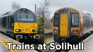 Trains at Solihull Snow Hill Lines 28th March 2024 ft Theo5550 [upl. by Enogitna]