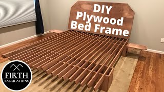 DIY Plywood Bed Frame [upl. by Zzabahs]