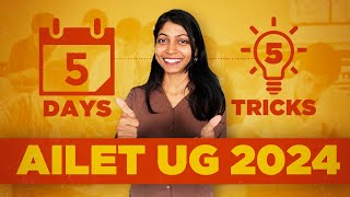 Last minute tips for AILET UG 2024  Focus points [upl. by Akinas]