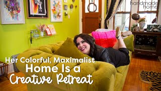 Tour This Maximalist Home With A Burst of Color in Every Corner  Handmade Home [upl. by Naarah]