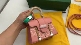 Goyard Saigon Structure Mini Bag Pink Detailed Review from Suplook [upl. by Ethban]