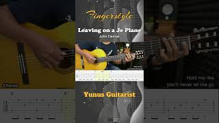 Leaving on a Jet Plane  John Denver  EASY Guitar Lessons TABS guitarlessons [upl. by Kedezihclem]