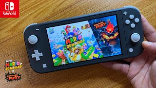 Super Mario 3D World  Bowser’s Fury Nintendo Switch Lite Gameplay [upl. by Lucita521]