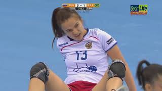 Handebol Brasil X Rússia  Mundial de Handebol feminino 2018 [upl. by Mariko461]