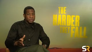 Jonathan Majors Interview The Harder They Fall [upl. by Zerep]