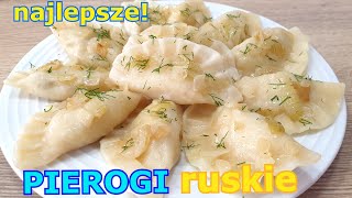 Najlepsze pierogi ziemniaczane z twarogiem  ruskie 👌 elastyczne ciasto na pierogi 👍dokładny przepis [upl. by Arevle88]