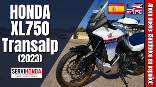 Honda Transalp XL750 2023  Test Ride Review Walkaround Soundcheck  VLOG 417 [upl. by Kalina766]