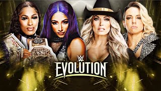 SASHA BANKS amp LASH LEGEND VS TRISH STRATUS amp ZOEY STARK  WWE 2K24  EVOLUTION PPV HIGHLIGHTS [upl. by Naivatco921]