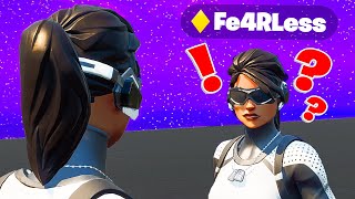 I Got Caught Pretending to be Fe4RLess in Fortnite he confronted me [upl. by Trawets]