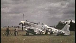 P52 MUSTANG SEEN HERE AT PODINGTON 194445 WW 2 [upl. by Nnewg]